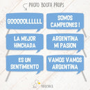 Argentina Futbol Mundial + Props De Regalo ** Editable **