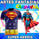 Estampas Carnaval Camisetas Fantasias Super Heróis Mockups