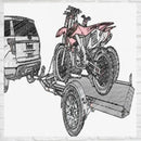 Projeto Carretinha Reboque De Moto