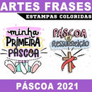 Estampas Frases Coloridas Páscoa Sublimação Mockups Pandoca