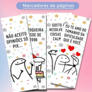 Arquivo Para Impressão Pdf + Png 10 Arte Marcador De Páginas