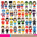Cliparts Super Héroes Niños Imágenes Png Ideal Egresados