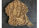 Vetor, Mandala Cachorros  Em Camadas, Cnc Laser