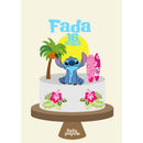 Topo De Bolo Personalizado Lillo Stitch