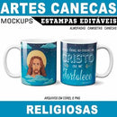 Estampas Canecas Religiosas Mockups Religião Corel Png
