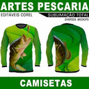 Estampas Camisetas Total Pescaria Pesca Arquivos Corel