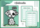 Caderneta Vacina Pet Dalmata Macho -arquivo Digital