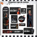 Etiqueta Escolar Liga Da Justiça - Arquivo Digital