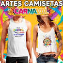 Estampas Carnaval Sublimação Camisetas Mockups Corel