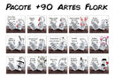 +90 Artes Folrk Para Canecas - Total +350 Arquivos
