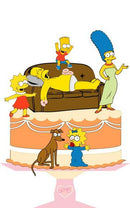 ARQUIVO CORTE SILHOUETTE TOPO BOLO CAMADAS SIMPSONS
