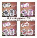 Mega Pacote De Artes Para Canecas Pascoa Flork +150 Arquivos