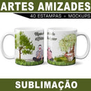 Estampas Amizade Amigos Sublimação Canecas 40jul Corel