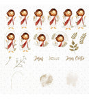 Arquivo Digital Santinhos Jesus Religião Católica Papelaria
