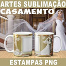 Artes Canecas Casamento Sublimação