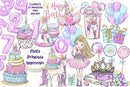 Kit Digital Festa Princesa Unicornio Scrapbook Silhouette