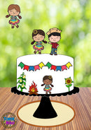 Arquivo De Corte Topo De Bolo Festa Junina Casal Girassol