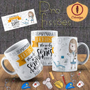 Kit 150 Estampas Artes Profissões Canecas Sublimação