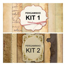 Scrap Pergaminhos 2 Kits Digitais Piratas Convites Princesas
