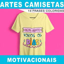 Pacote Artes Camisetas Frases Motivacionais Png Sublimação