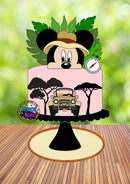Topo De Bolo Mickey Safari- Arquivo Digital