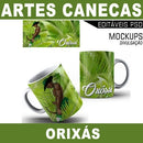 Estampas Canecas Orixás Editáveis Mockups Sublimação