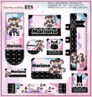 kit completo arquivo  pdf png encadernaçao sublimaçao - BTS