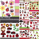 40 Kits Scrapbook Joaninha Png Papel Digital 1024 Imagens