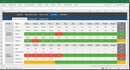 Controle De Indicadores E Metas Por Setor Em Excel