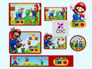 Arquivo Digital Volta as Aulas Etiqueta Escolar Super Mario