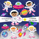Kit Digital Astronauta Menina