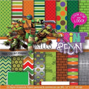 5 Kits Digital Tartarugas Ninjas Scrapbook Png + Brinde