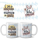 Estampas Frases Coloridas Sublimação Canecas Páscoa Mockups