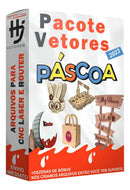 Pacote Arquivos Vetores Páscoa Mdf Laser Router Cnc Corte