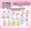 Kit Digital Dia Das Mães Flork Sem Fundo Lt10 Arquivos Png