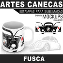 Pack Artes Fusca Canecas Mockups Corel Png Estampas