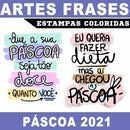 Estampas Frases Coloridas Páscoa Sublimação Mockups Pandoca
