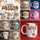 Kit Digital Páscoa Florks Divertidos Frases Ilustrações Png