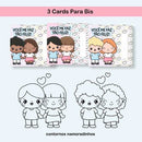 Pacote Estampas Artes Namorados Frases Bonequinhos Pck4 Png