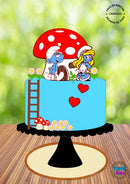 Arquivo De Corte Topo De Bolo Smurf