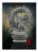 Garota E O Dragão - Arquivo Stl - Impressão 3d