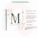 Combo Arquivos Encadernação Álbum Batismo Alfabeto Floral