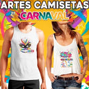 Estampas Carnaval Sublimação Camisetas Mockups Corel