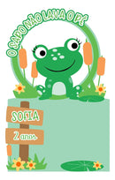 887 - Arquivo Digital Topo De Bolo O Sapo Não Lava O Pé