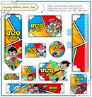 Arquivo Etiqueta Escolar Jovens Titãs 2 Studio Pdf Png Dxf