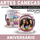 Estampas Canecas Aniversário 70 Estampas Canecas Parabéns