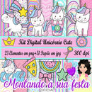 Kit Digital Unicórnio Cute