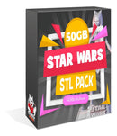 Pack Stl Modelos 3d Star Wars + De 50gb -  4.000 Archivos