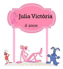 Arquivo  Corte Topo De Bolo - Pantera Cor De Rosa