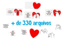 Pack De Artes Dia Dos Namorados Para Sublimação De Caneca